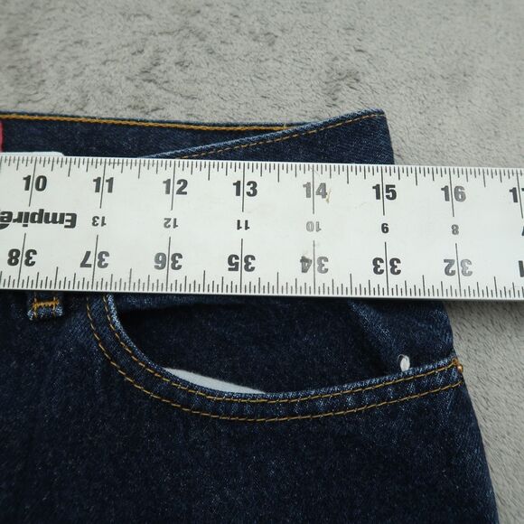 Vintage Old Navy Jeans Womens Size 8 Blue Starlite Mid Rise Straight Button Fly - Picture 3 of 16
